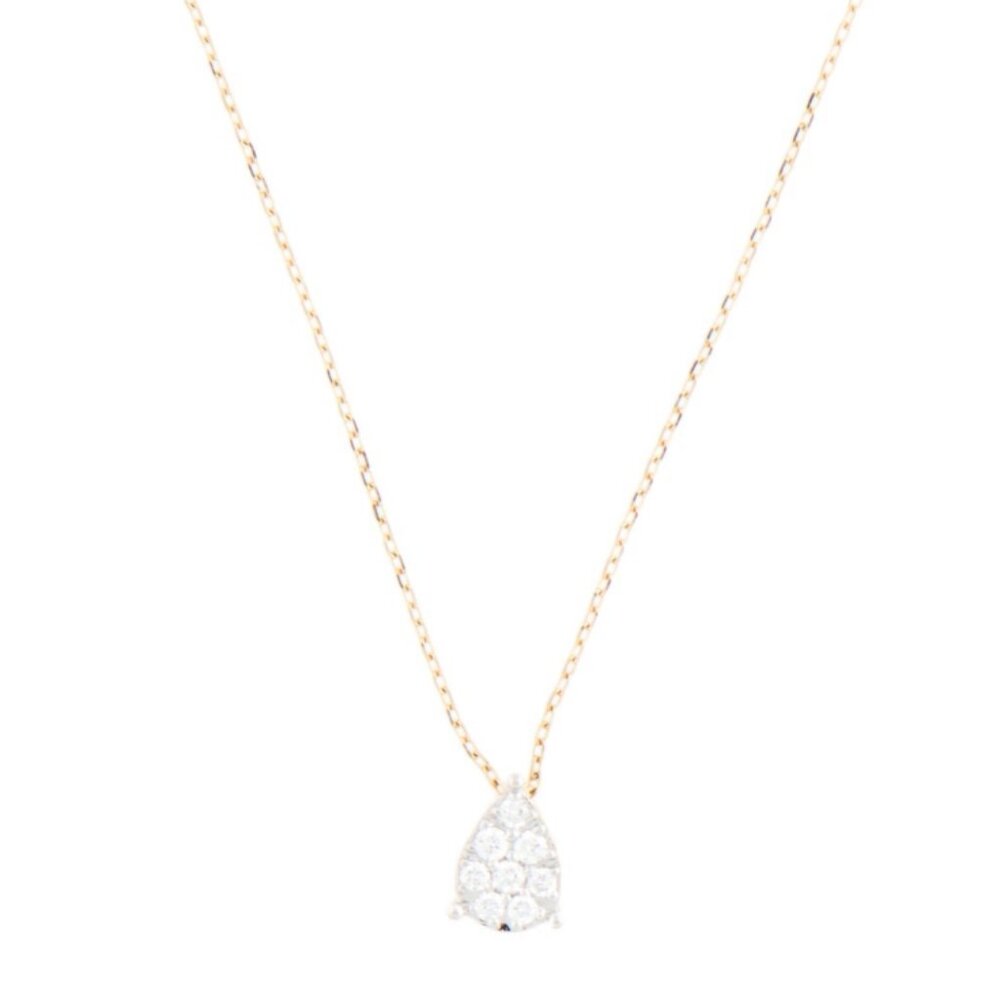 BONY LEVY 18K YELLOW GOLD 750 DIAMOND STACKABLE PENDANT NECKLACE FROM NORDSTROM - Picture 2 of 9